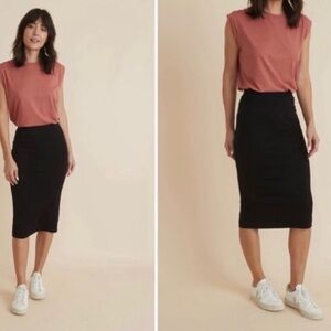 Marine Layer Black Pencil Skirt
